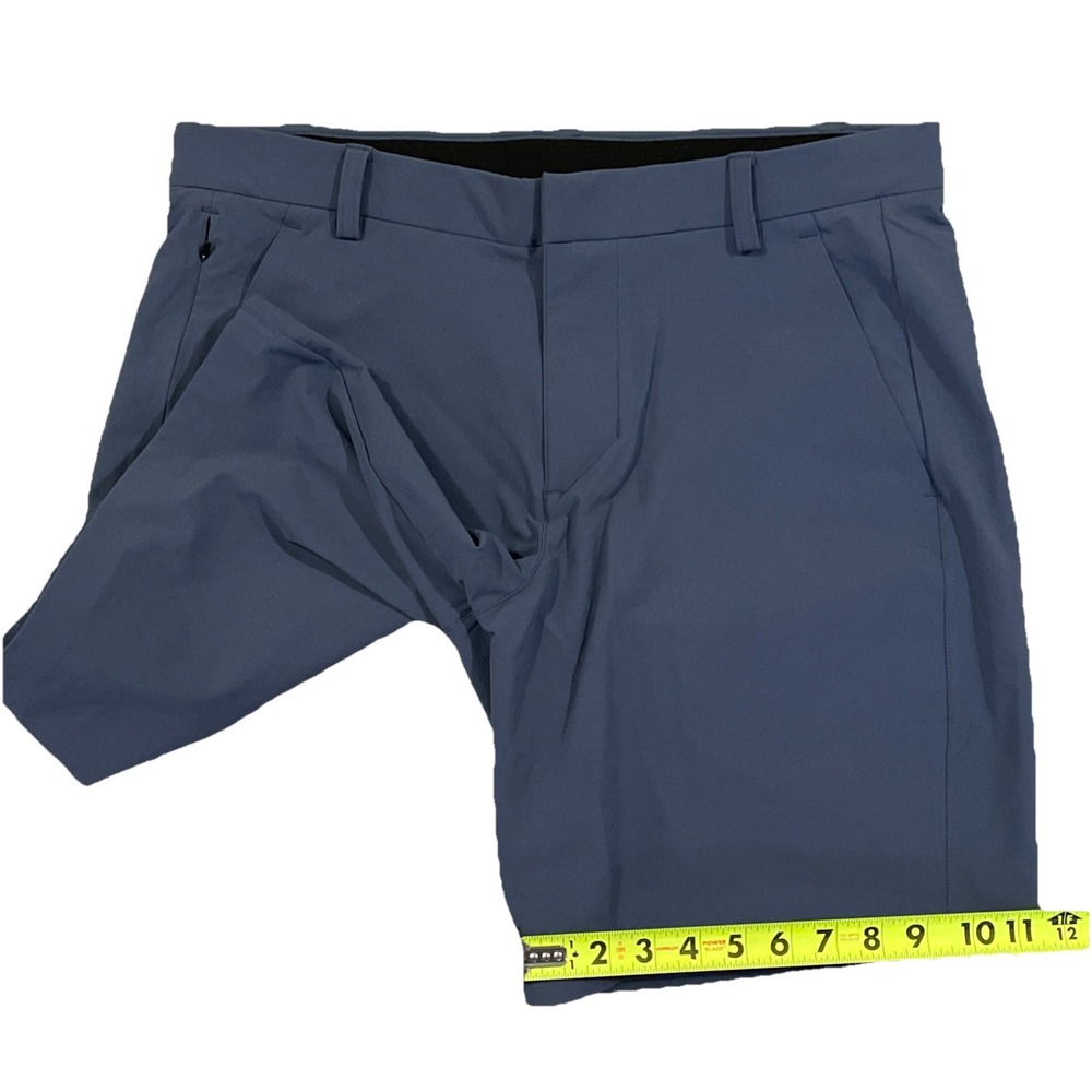 No Bull Shorts Mens 33 (34x9) Blue Golf Casual Athleisure Stretch Zip Pocket - Picture 4 of 8